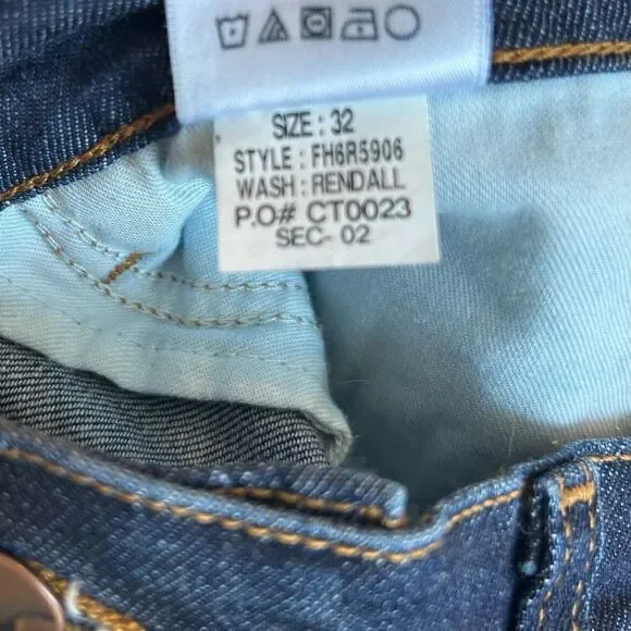 Joe's Jeans Randall Dark Wash Cropped High Rise Jeans Size 32 Style FH6R5906 - Picture 8 of 10